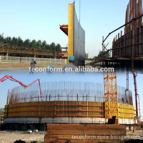 I beam round wall & curved wall construction Formwork